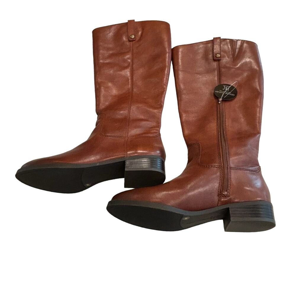 INC International Concepts Womens Size 9W Fawne Leather High Cut Riding Boots